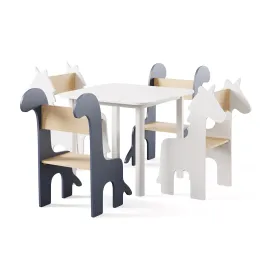 Table Children s Animal Chairs by THE HOME DECO FACTORY